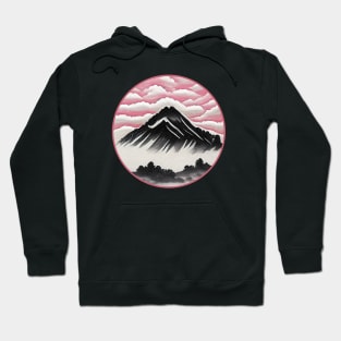 Japanese Mountain Vintage Art Landscape Hoodie